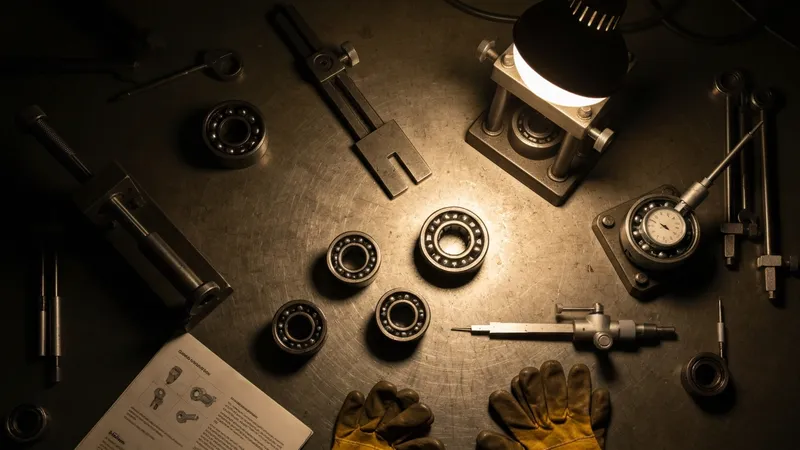 Outils nécessaires pour l'installation de roulements à billes
